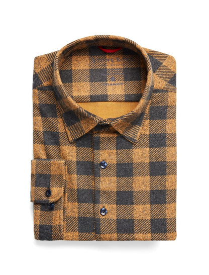 Camel T-Series Fleece Buffalo Check Shirt
