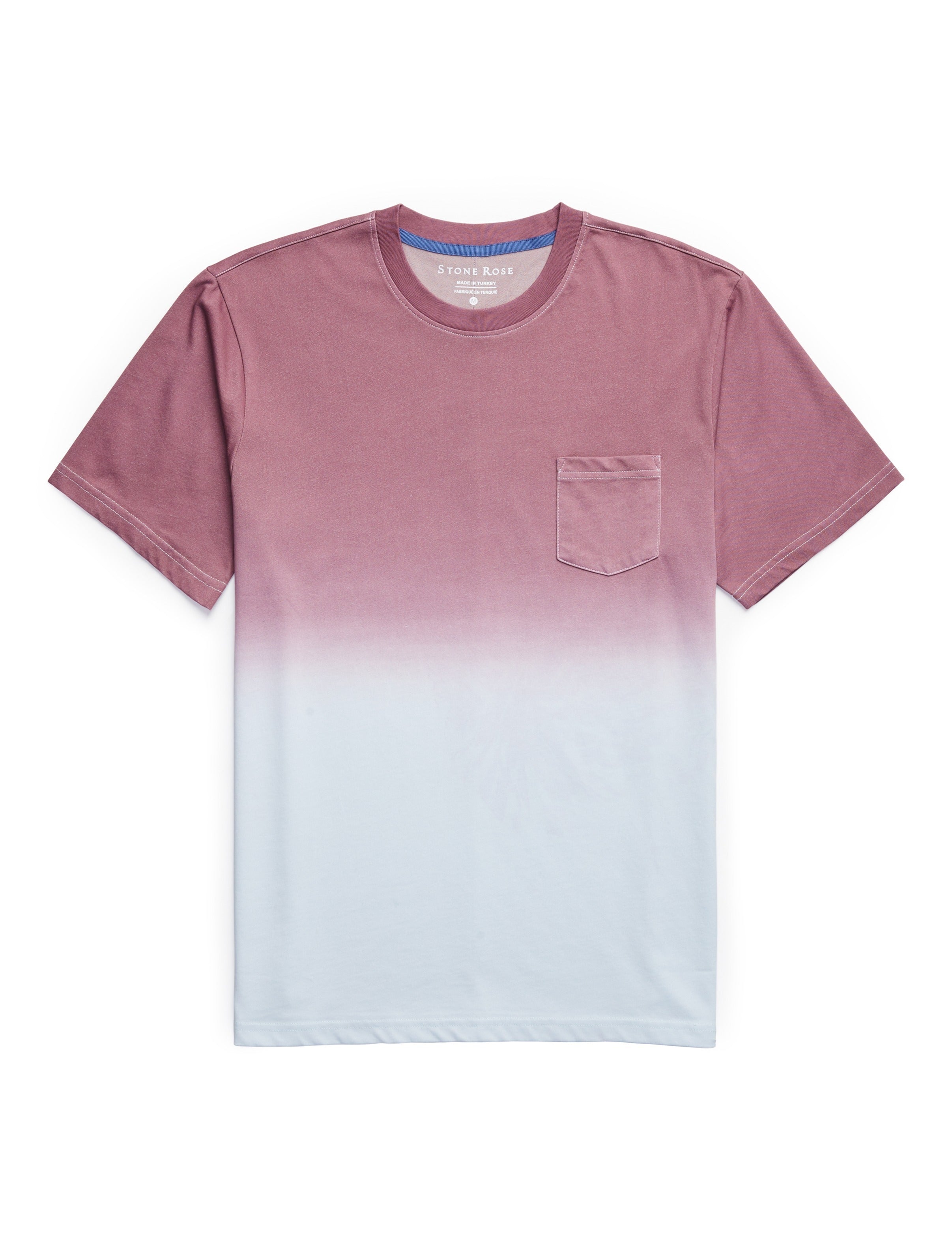 Purple Short Sleeve Dip-Dyed T-Shirt