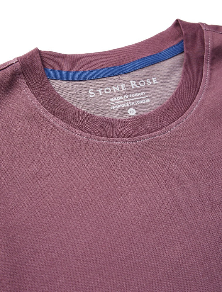 Purple Short Sleeve Dip-Dyed T-Shirt