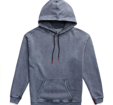 Navy Fleece Acid Wash Hoodie
