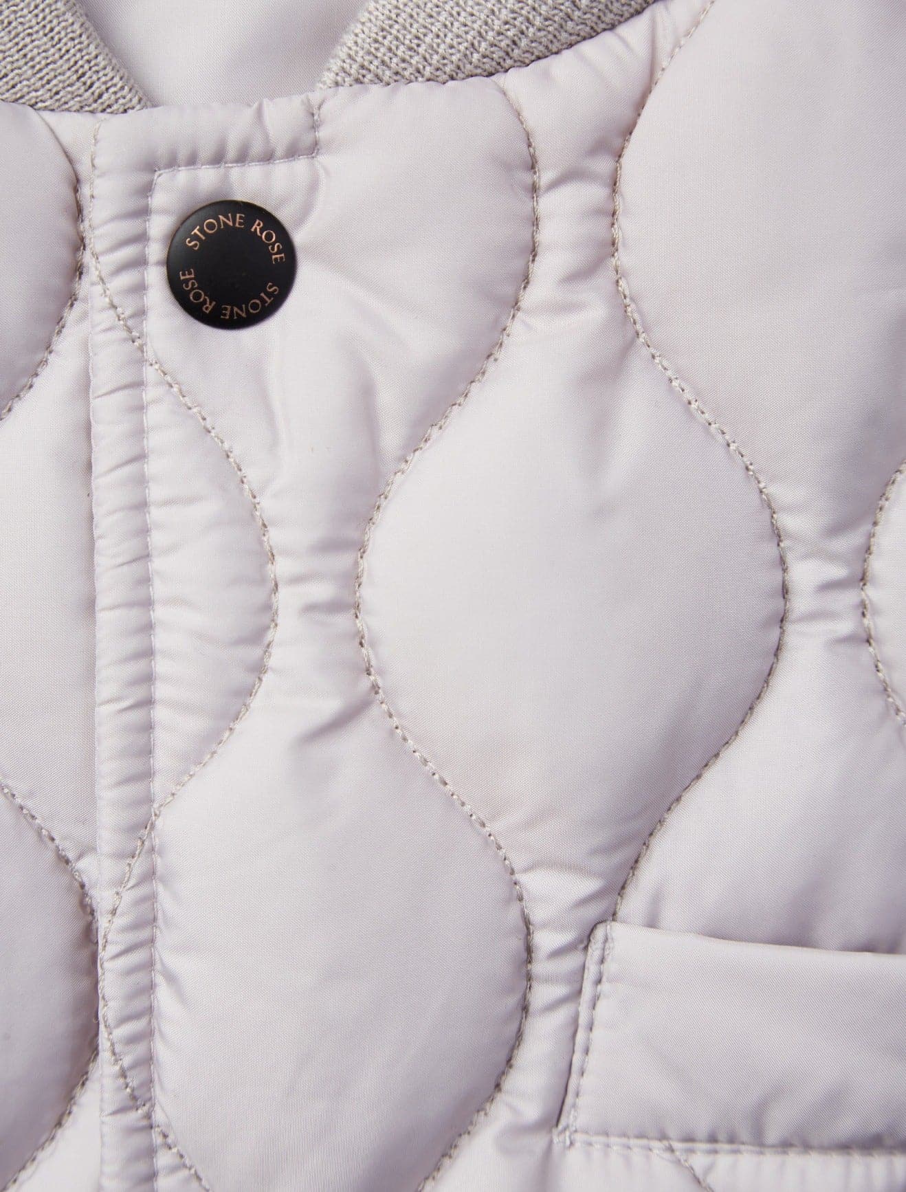 Silver Quilted Puffer Vest