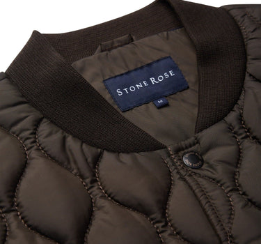 Olive Quilted Puffer Vest