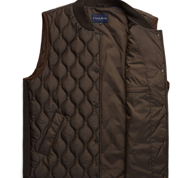 Olive Quilted Puffer Vest