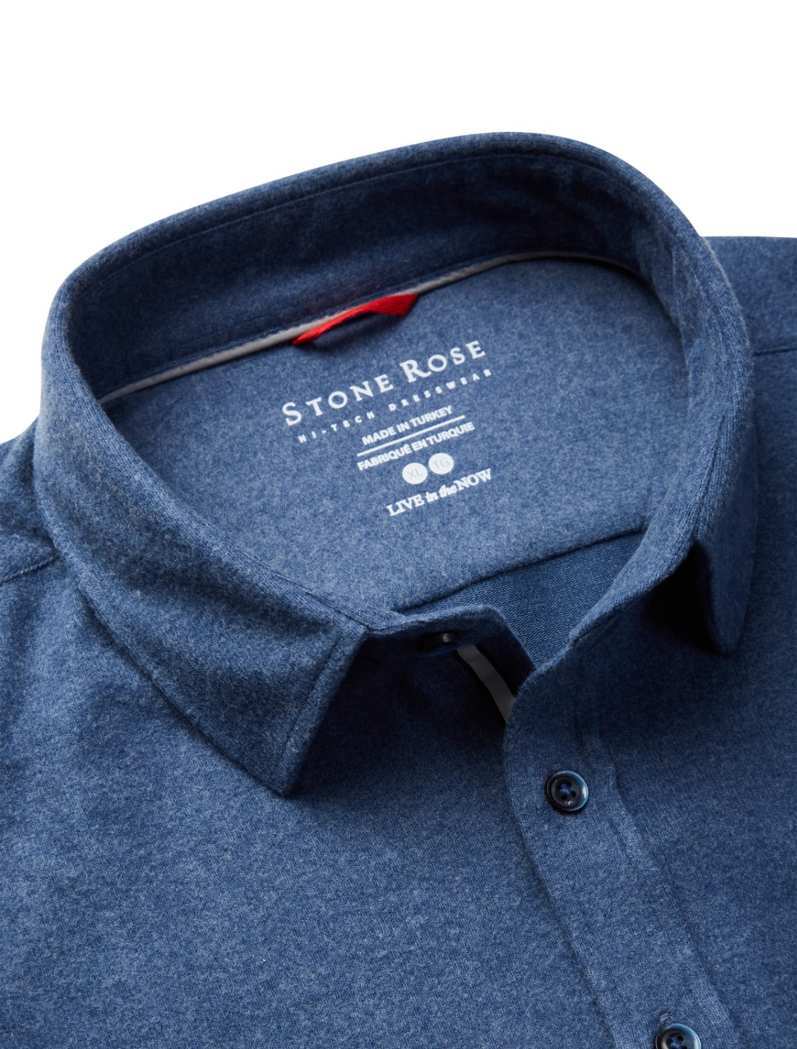 Denim Blue T-Series Solid Fleece Shirt