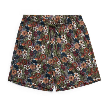 Green Jungle Print Swimshort