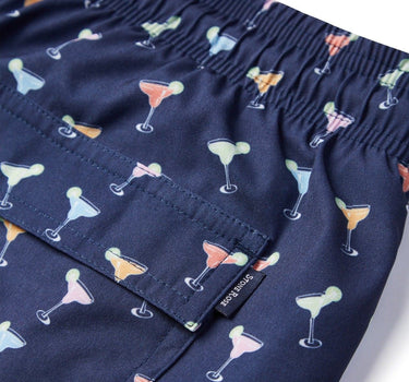 Navy Margarita Print Swimshort