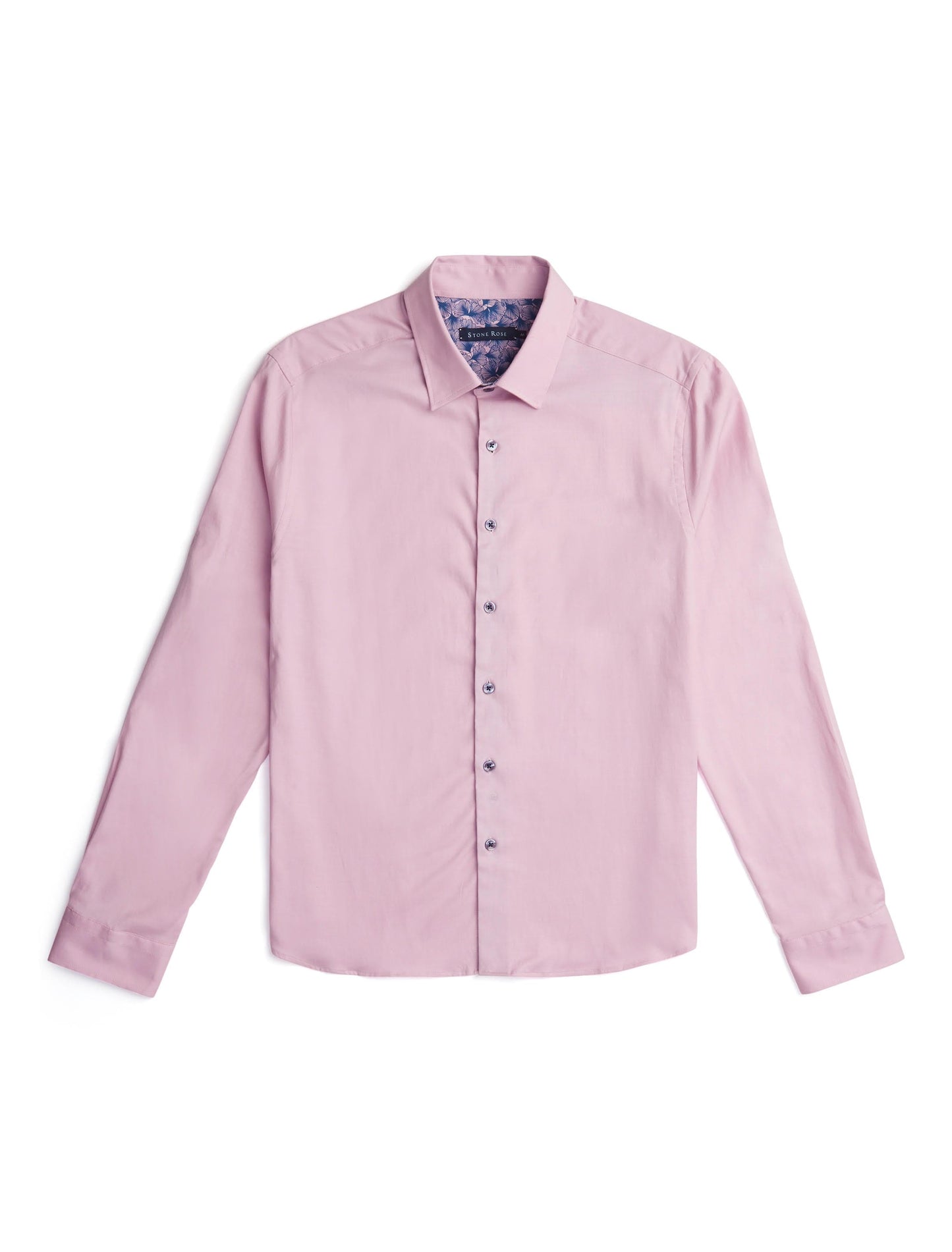 Lavender Solid Tencel Long Sleeve Shirt