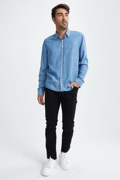 Stone Rose Denim Print Shirt Stone Rose Denim Print Shirt