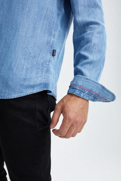 Blue Tencel® Denim Shirt