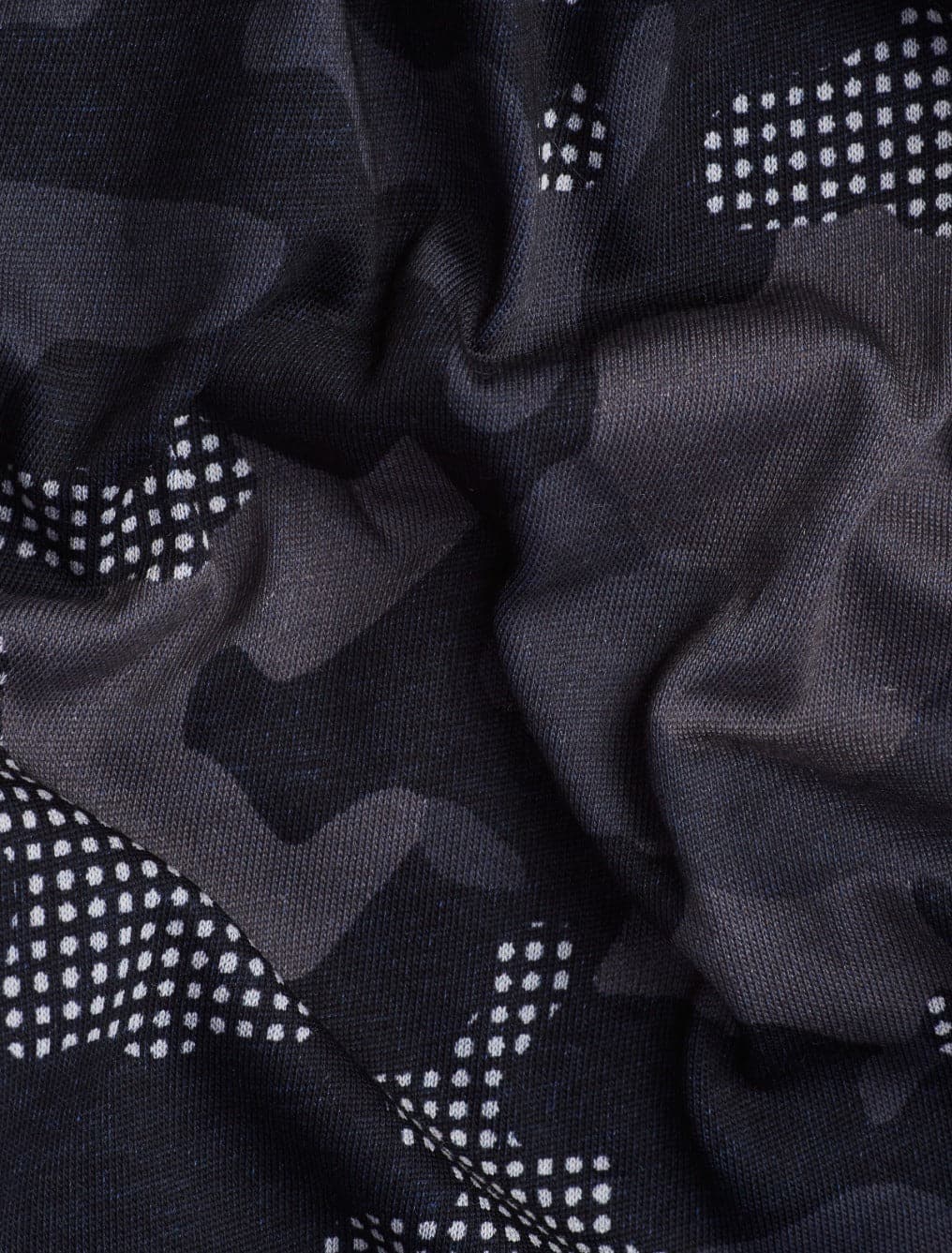 Black Camo Short Sleeve Print Shirt