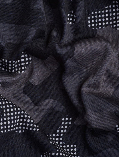 Black Camo Short Sleeve Print Shirt