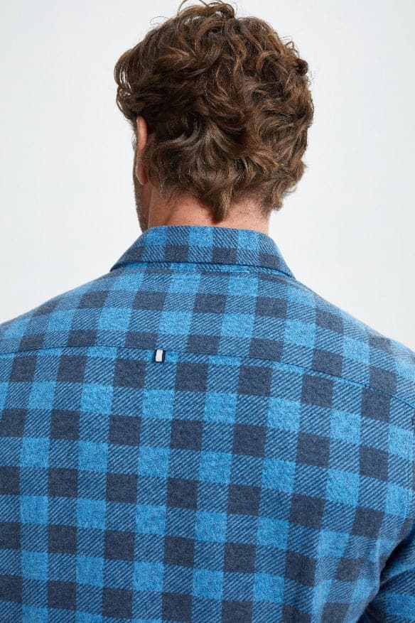 Blue T-Series Fleece Buffalo Check Shirt