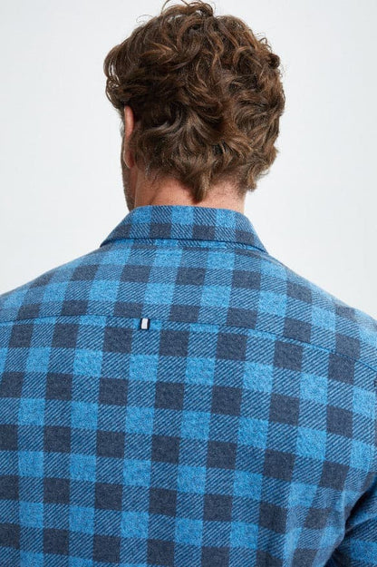 Blue T-Series Fleece Buffalo Check Shirt