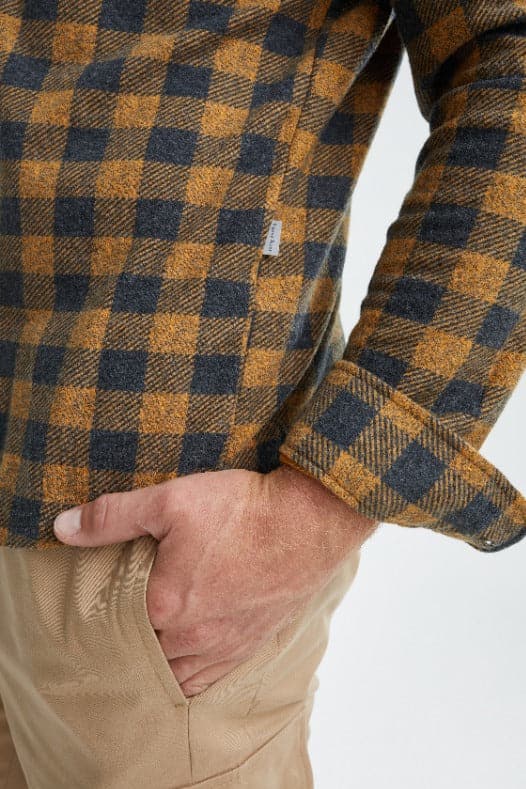 Camel T-Series Fleece Buffalo Check Shirt