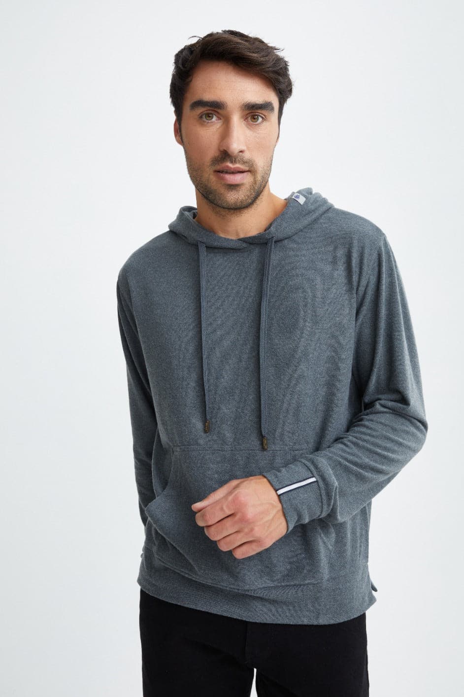 Charcoal T-Series Fleece Knit Hoodie