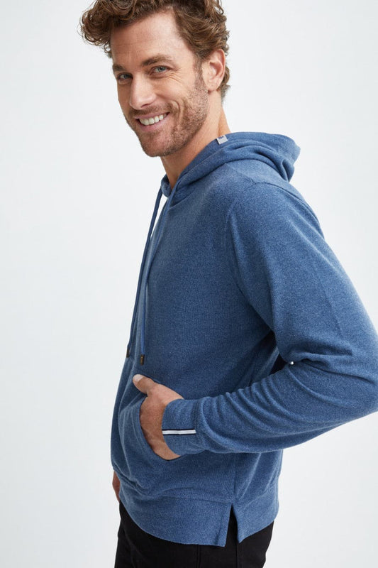 Denim Blue T-Series Fleece Knit Hoodie