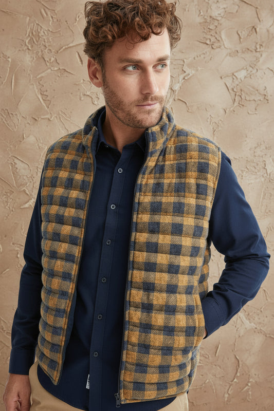 Camel T-Series Fleece Puffer Vest