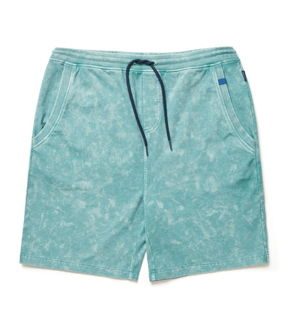 Coral Blue Acid-Washed Short