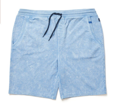 Light Blue Acid-Washed Short