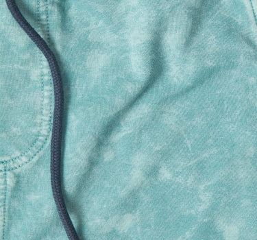 Coral Blue Acid-Washed Short