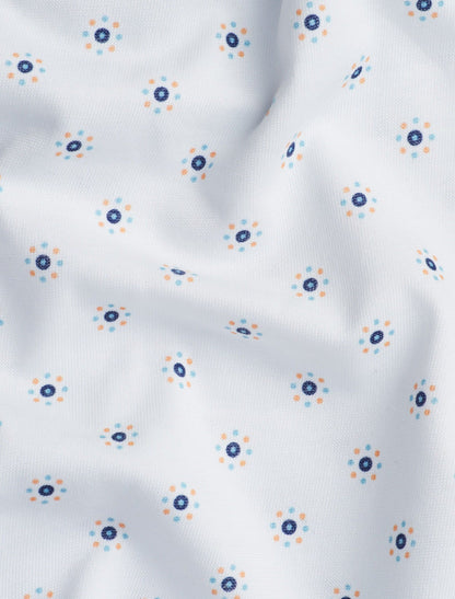 White Sun Short Sleeve Print Shirt