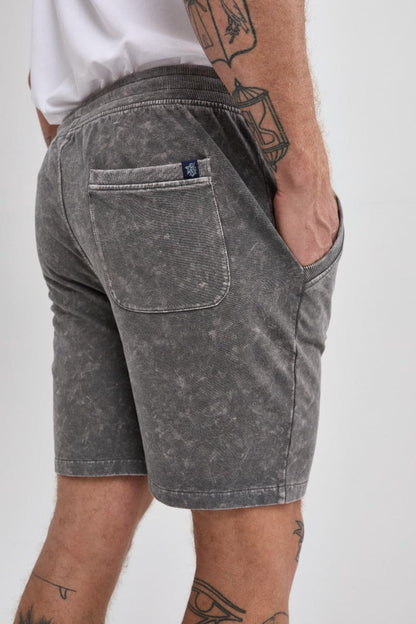 Grey Acid-Washed Short