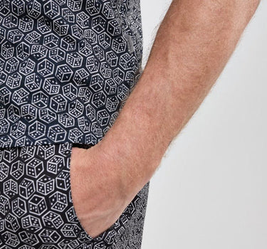 Black Dice Short Sleeve Print Shirt