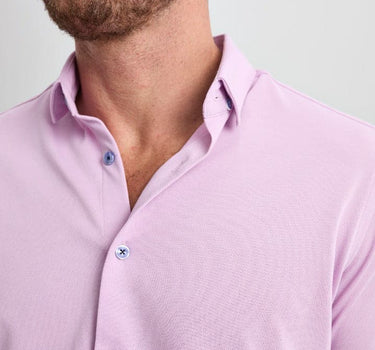 Lavender Solid Short Sleeve Shirt