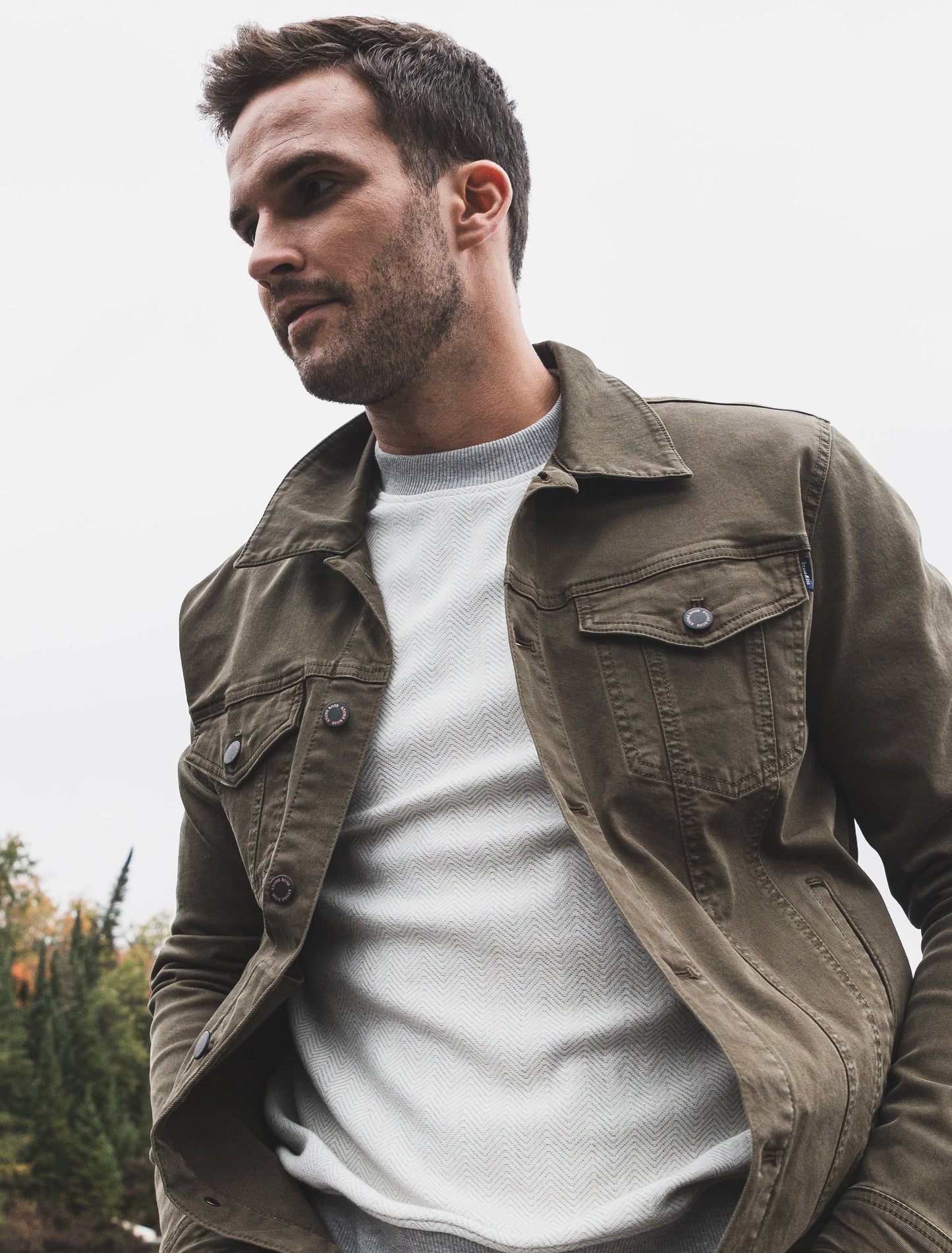 Olive Trucker Jacket