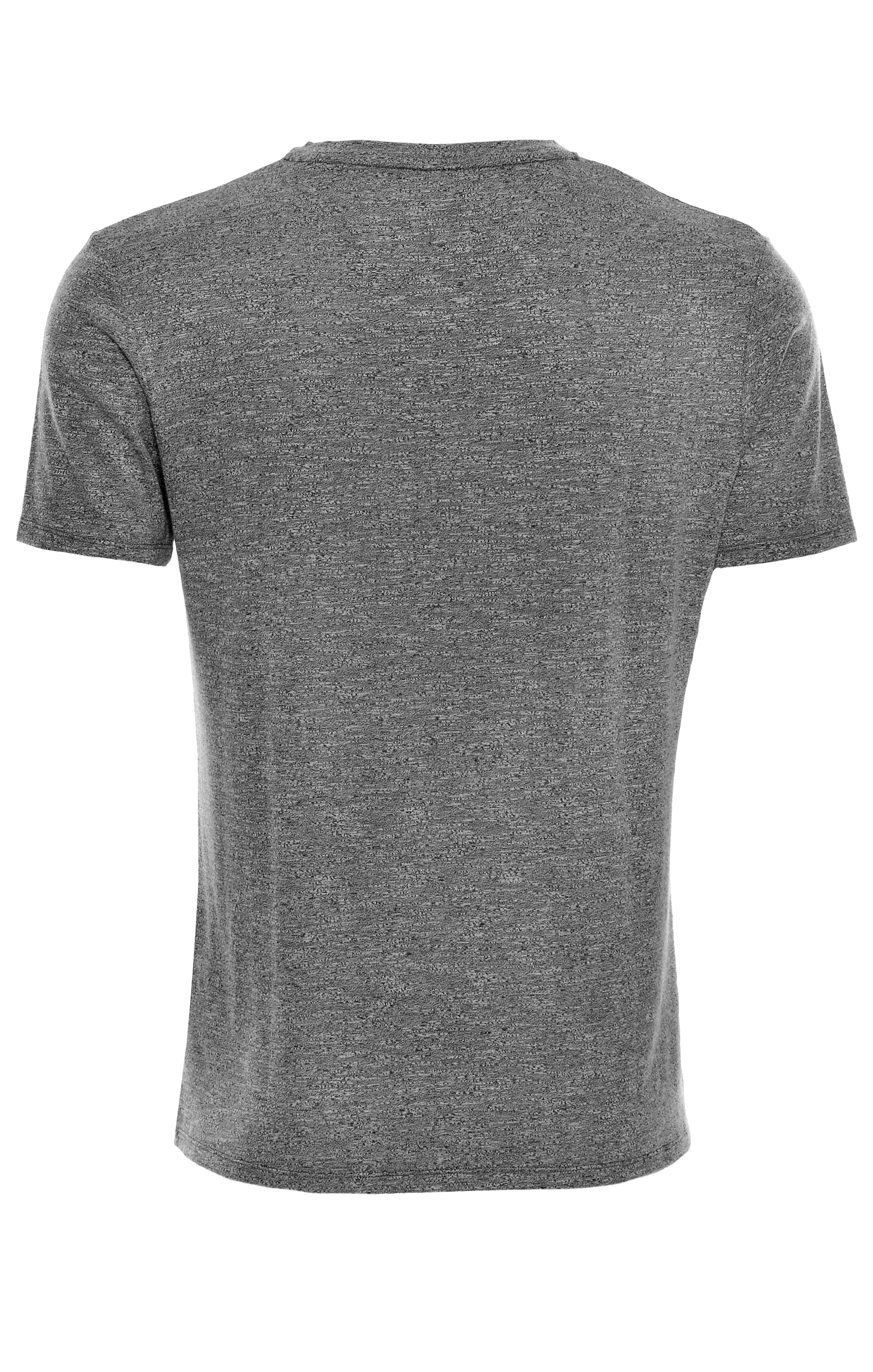 Grey Light Flame Knit V-Neck T-Shirt-Stone Rose