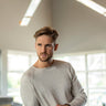 Ivory Heather Knit Sweater-Stone Rose
