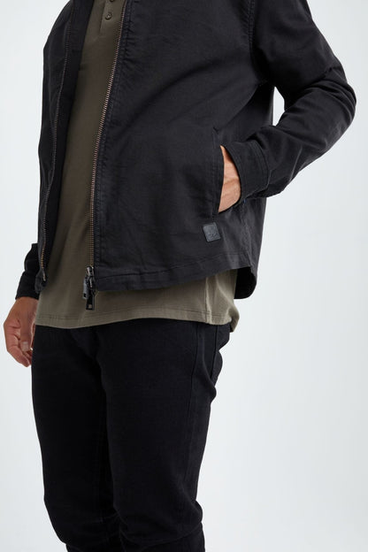 Black Antique Wash Stretch Jacket